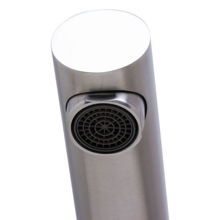 Solid Stainless Steel Pull Out Swivel Kitchen Faucet