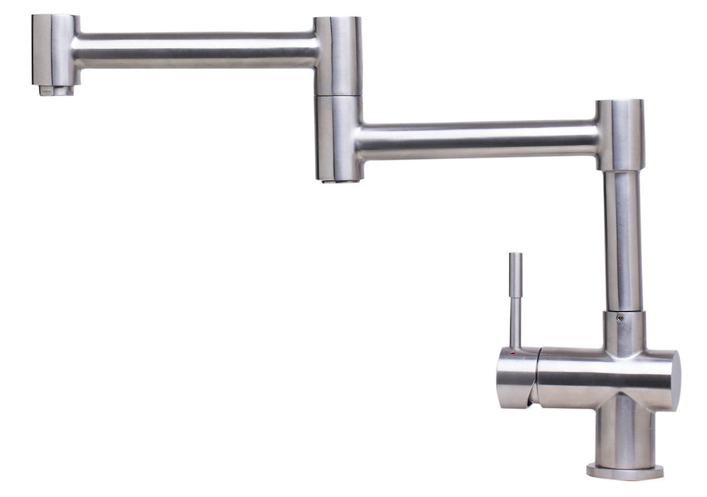 Modern Solid Stainless Steel Retractable Kitchen Faucet