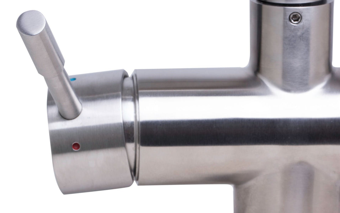 Modern Solid Stainless Steel Retractable Kitchen Faucet