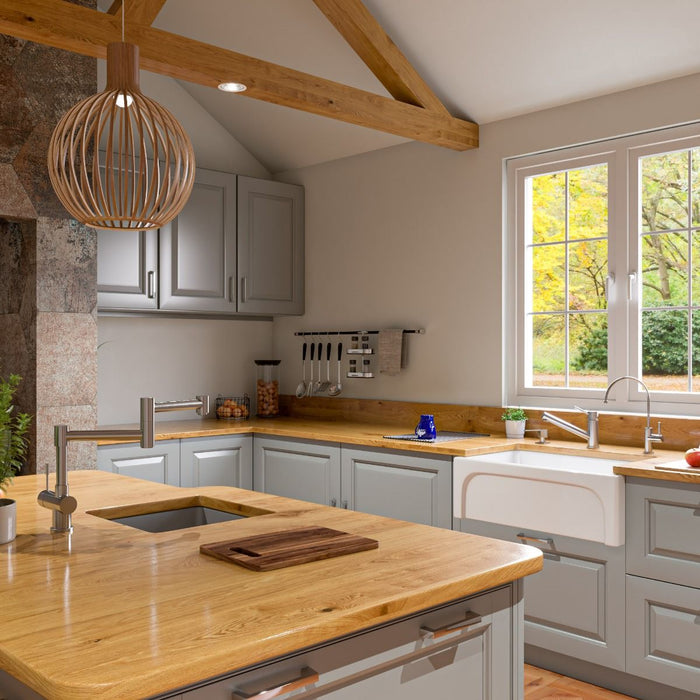 Modern Solid Stainless Steel Retractable Kitchen Faucet