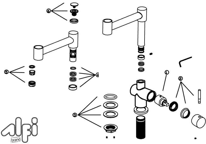 Modern Solid Stainless Steel Retractable Kitchen Faucet