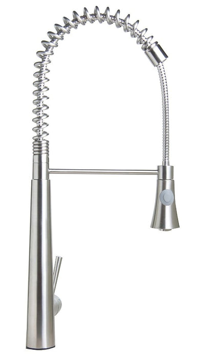 Solid Stainless Steel Commercial Spring Kitchen Faucet