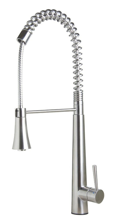Solid Stainless Steel Commercial Spring Kitchen Faucet