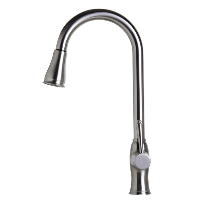 Pull Down Kitchen Faucet In Polished Or Brushed Finish