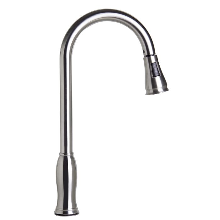 Pull Down Kitchen Faucet In Polished Or Brushed Finish