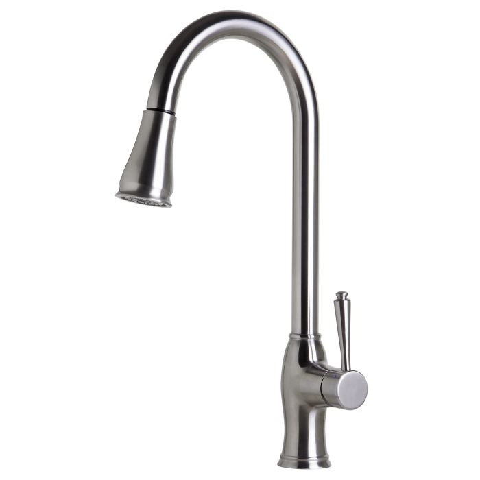 Pull Down Kitchen Faucet In Polished Or Brushed Finish