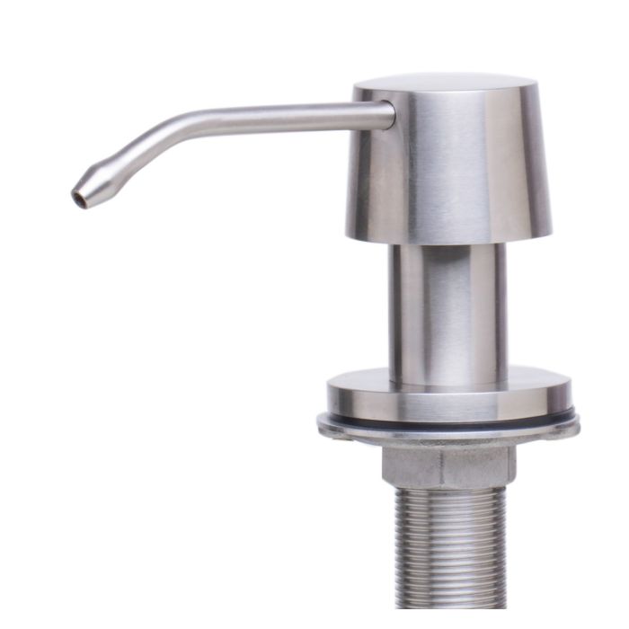 Solid Stainless Steel Single Hole Soap Dispenser Pump