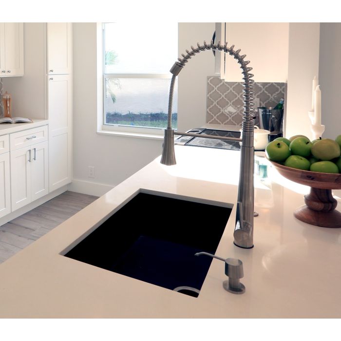 Solid Stainless Steel Single Hole Soap Dispenser Pump