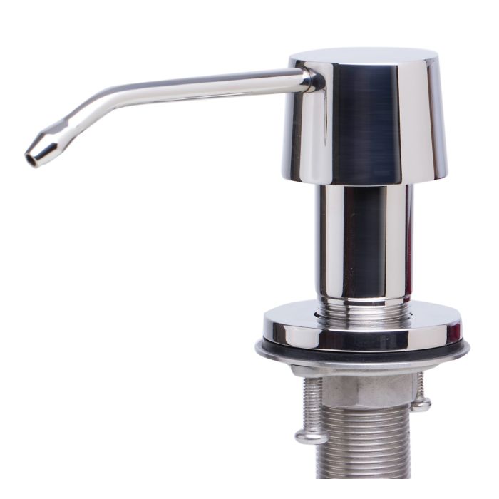 Solid Stainless Steel Single Hole Soap Dispenser Pump