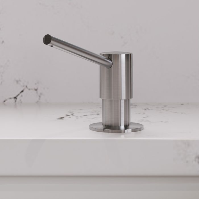 Ultra Modern Round Solid Stainless Steel Soap Dispenser