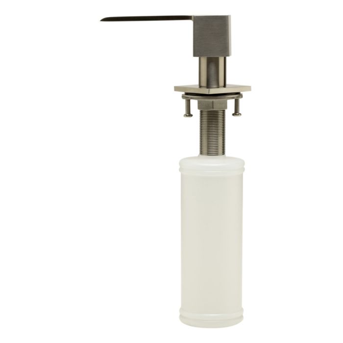 Ultra Modern Square Solid Stainless Steel Soap Dispenser