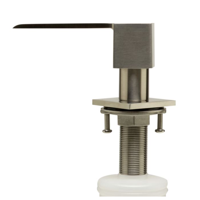 Ultra Modern Square Solid Stainless Steel Soap Dispenser