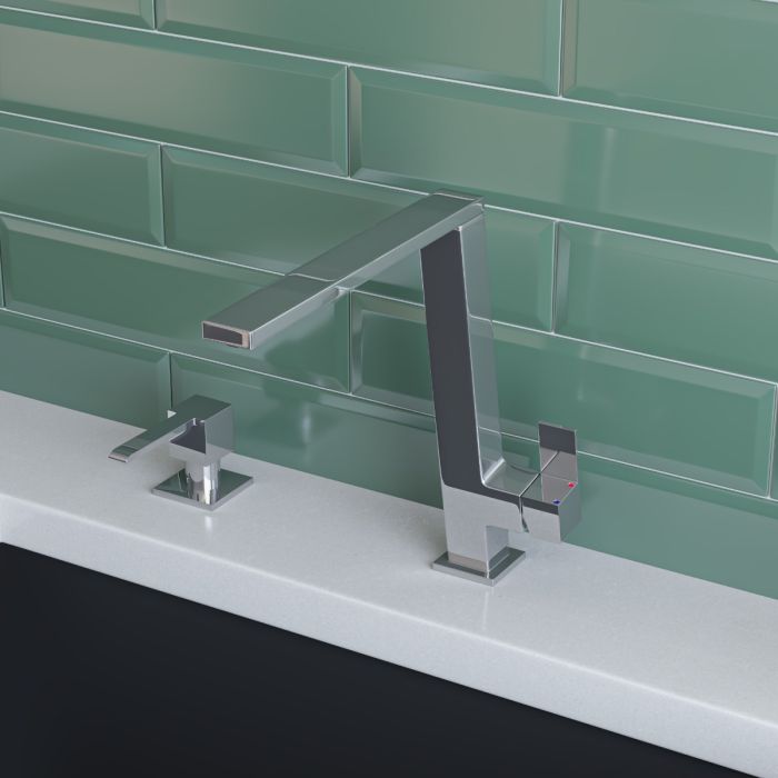 Ultra Modern Square Solid Stainless Steel Soap Dispenser