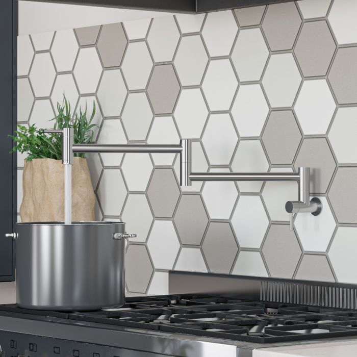 Stainless Steel Retractable Pot Filler Faucet