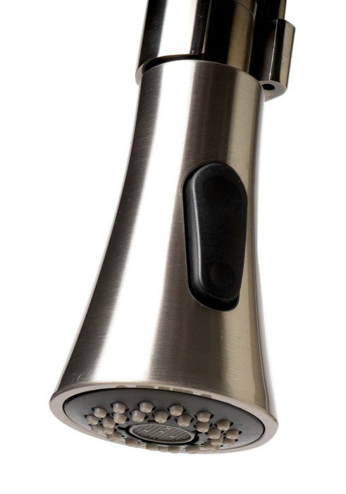 Kitchen Faucet with Black Rubber Stem