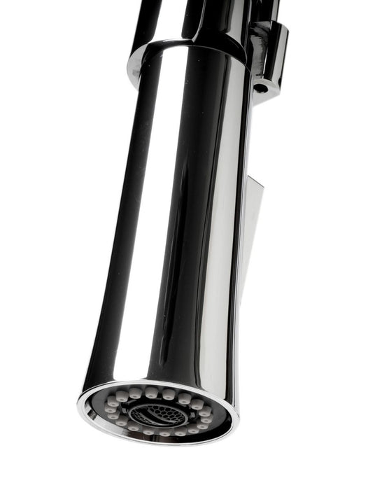Square Kitchen Faucet with Black Rubber Stem