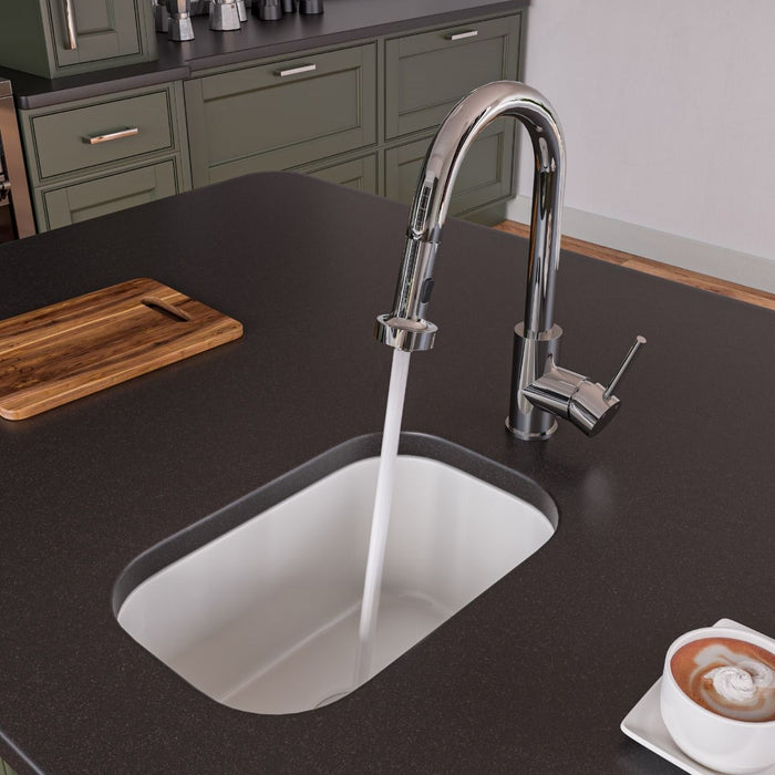 Sensor Gooseneck Pull Down Kitchen Faucet