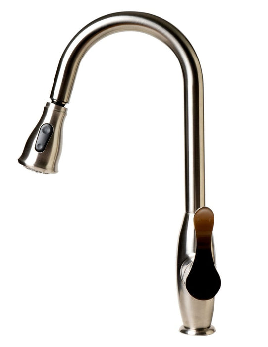 Traditional Gooseneck Pull Down Kitchen Faucet
