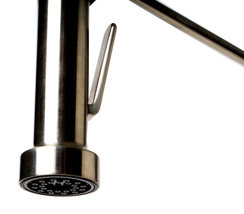 Double Spout Commercial Spring Kitchen Faucet