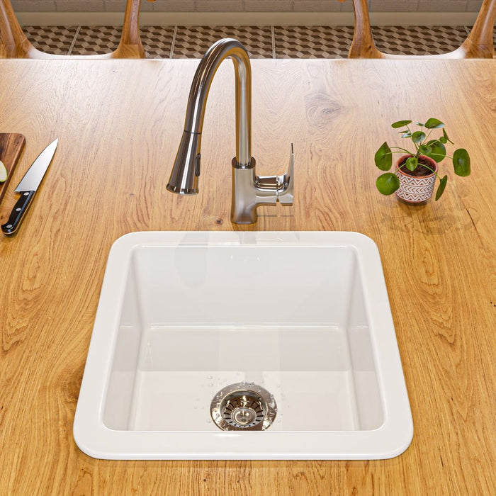 Square Gooseneck Pull Down Kitchen Faucet