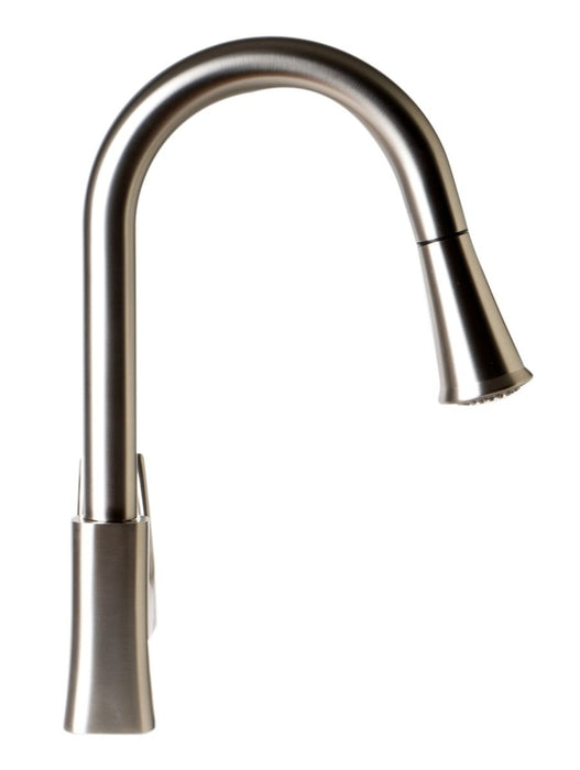 Square Gooseneck Pull Down Kitchen Faucet