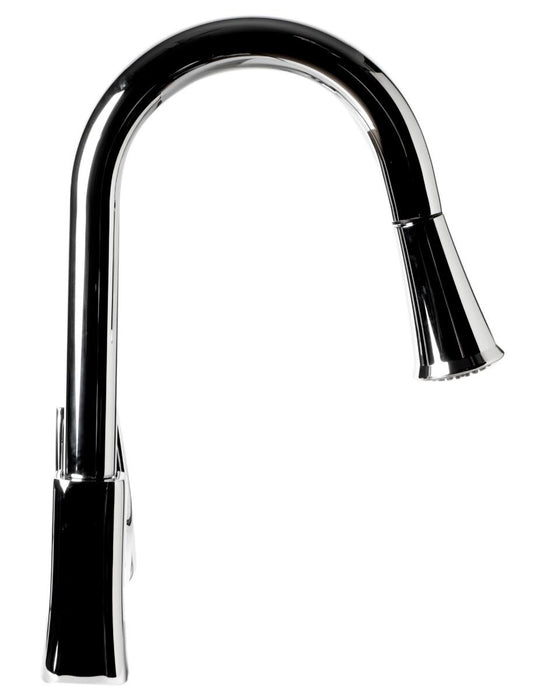 Square Gooseneck Pull Down Kitchen Faucet