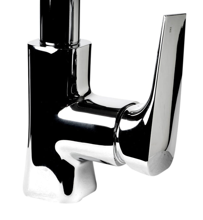Square Gooseneck Pull Down Kitchen Faucet