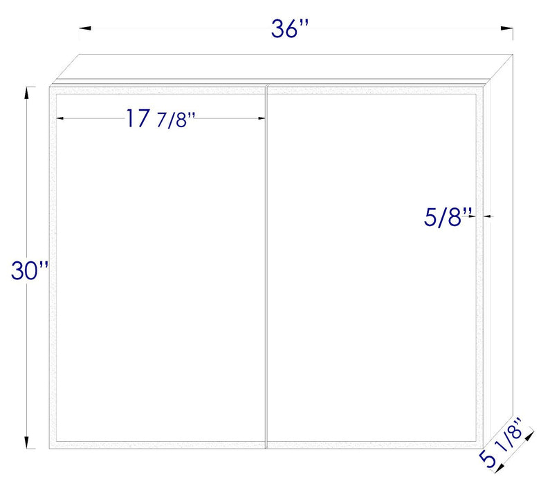 Double Door LED Light Medicine Cabinet