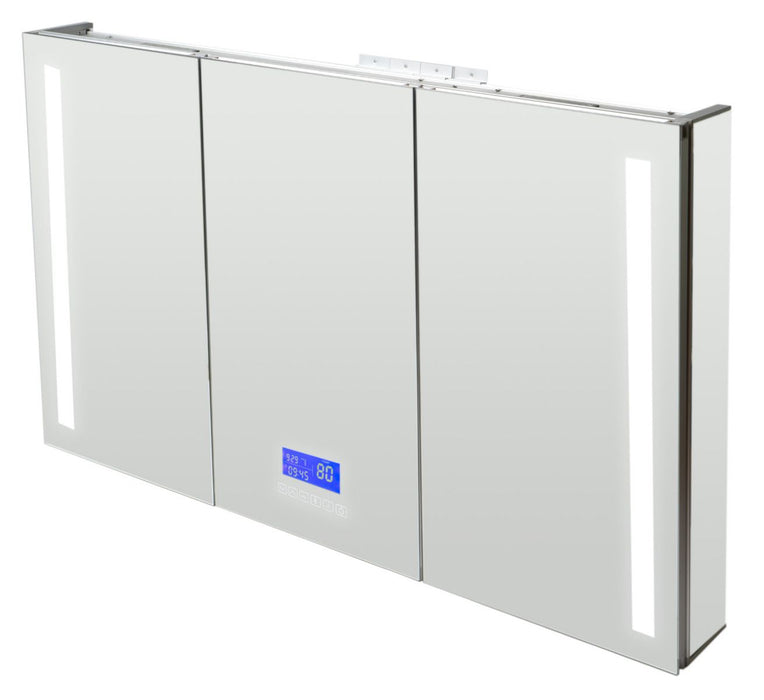 42" x 28" Triple Door LED Light Bluetooth Medicine Cabinet
