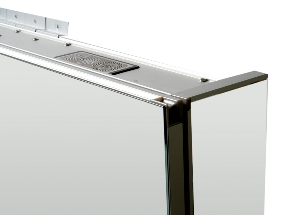 42" x 28" Triple Door LED Light Bluetooth Medicine Cabinet