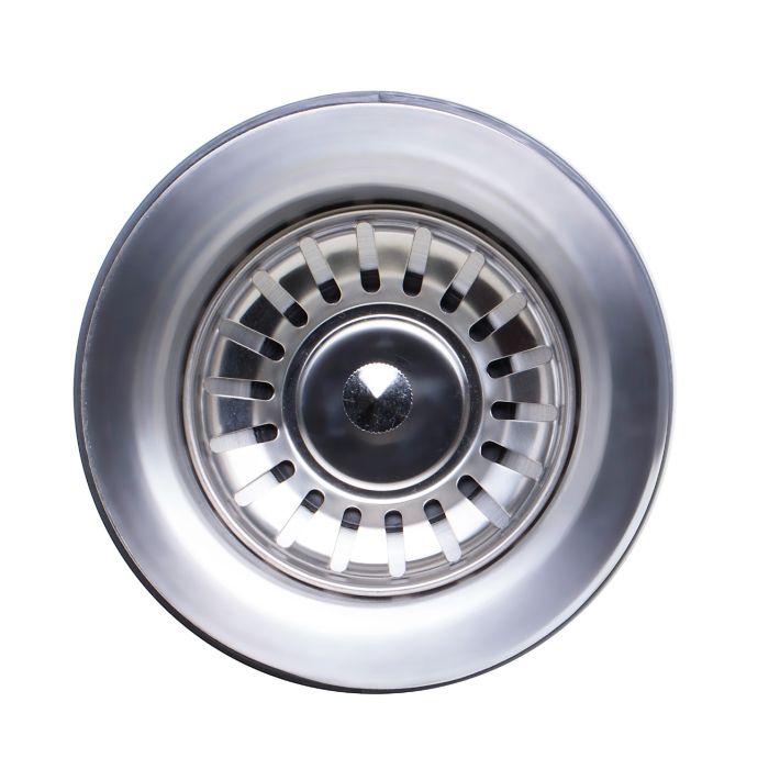 3 1/2" Brushed or Polished Stainless Steel Basket Strainer Drain