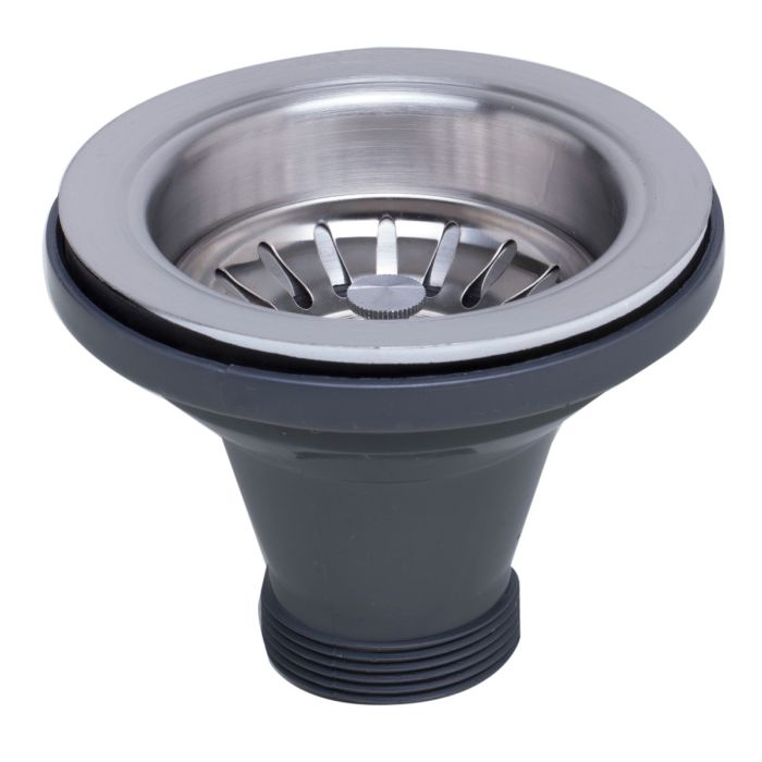 3 1/2" Brushed or Polished Stainless Steel Basket Strainer Drain