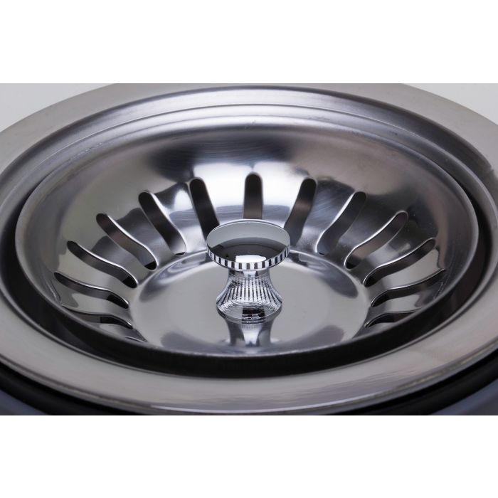 3 1/2" Brushed or Polished Stainless Steel Basket Strainer Drain