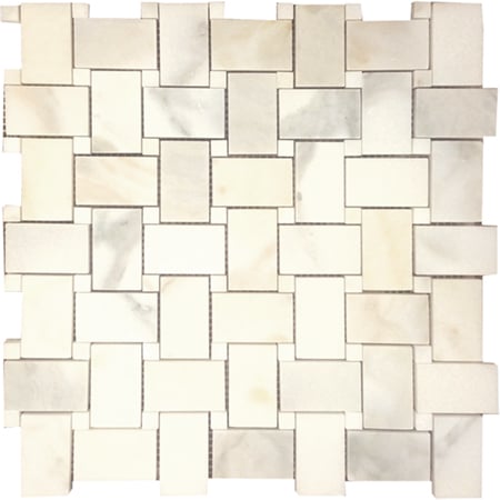 Calacata Gold Basket Weave - Bravo Tile