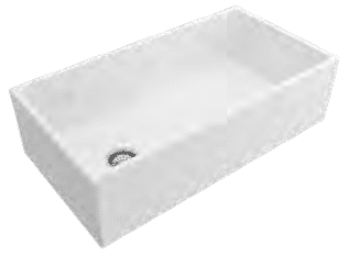 ESI FCMOD36 Modern Fireclay Farmhouse Sink 36" view 1