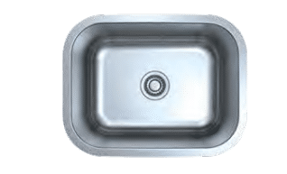 ESI S214 Medium Single Bowl Stainless Steel Sink view 1