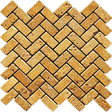 Gold Herringbone - Bravo Tile