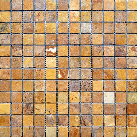 Gold Tumbled 1 X1 - Bravo Tile