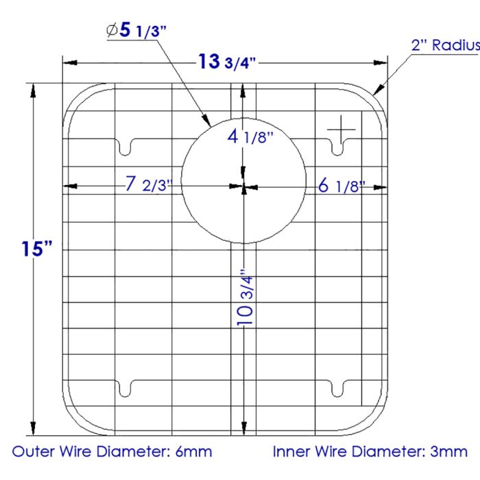 Stainless Steel Protective Grid for AB512 Kitchen Sink