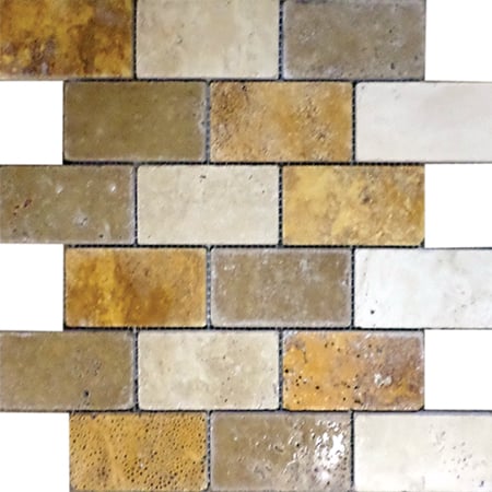 Mixed Tumbled 2 X4 - Bravo Tile
