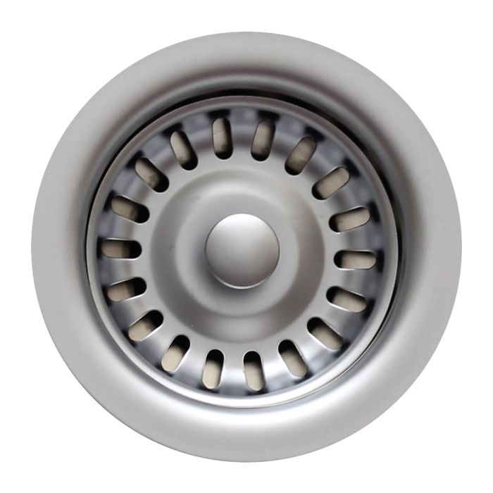 Whitehaus 3 1/2'' Kitchen Fireclay Sink Brass Basket Strainer