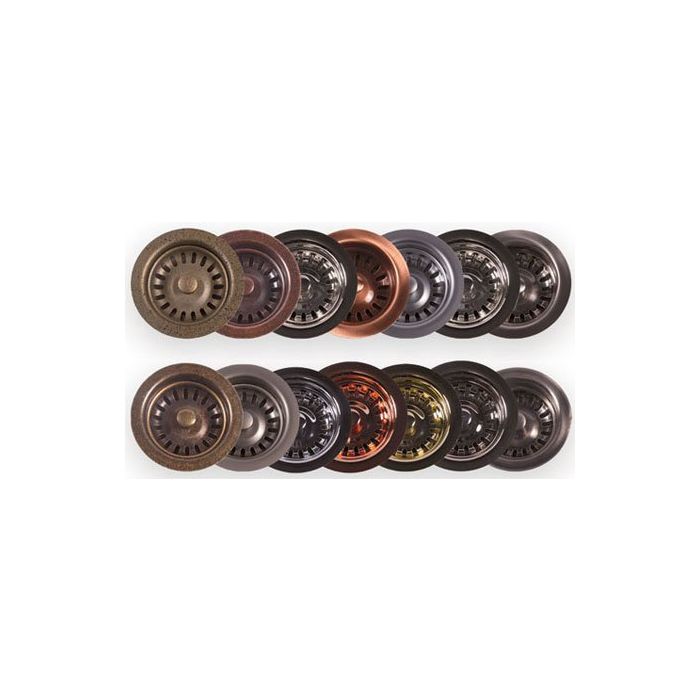 Whitehaus Extra Long Standard 3 1/2'' Basket Strainer Duet Sinks