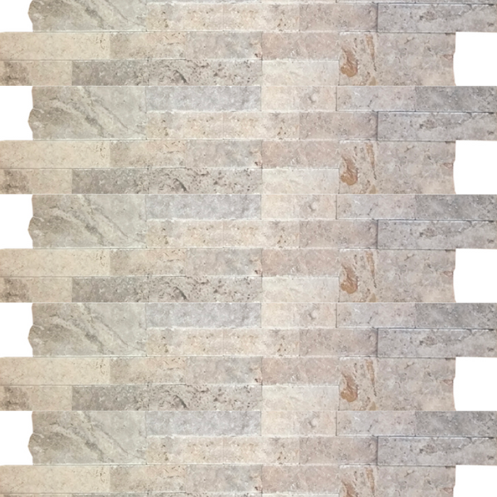Silver 6 X24 Ledger Panel - Bravo Tile