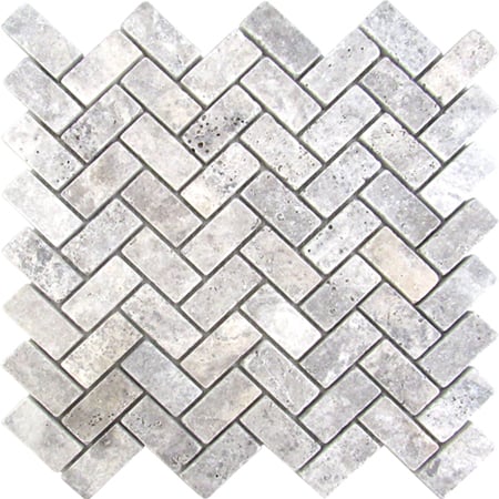 Silver Herringbone - Bravo Tile
