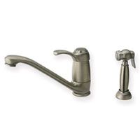 Whitehaus  Single Lever Straight Deck Mount Faucet with Side Spray