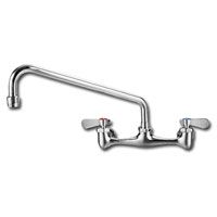 Whitehaus  Widespread Chrome Finish Wall Mount Brass Kitchen Faucet