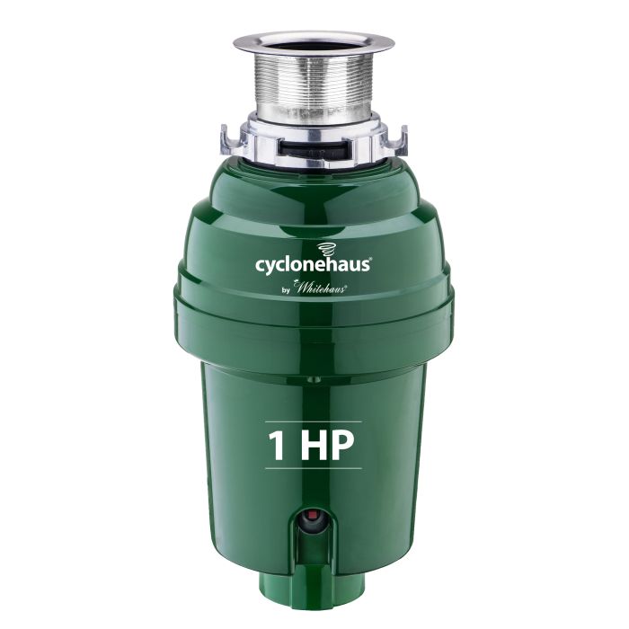 Whitehaus  High Efficiency Garbage Disposal with Stainless Steel Flange and Quiet Operation