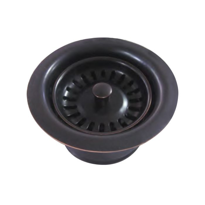 Whitehaus 3 1/2'' Brass Waste Disposer Trim / Deep Fireclay Sink