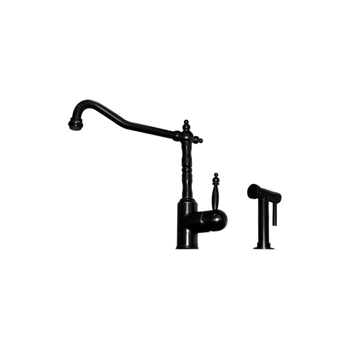 Whitehaus Kitchen Faucet With Traditional Swivel Spout