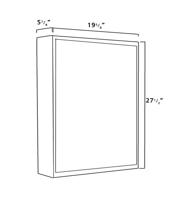 Whitehaus Double Sided Mirrored Door Medicine Cabinet